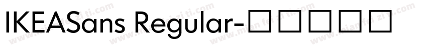 IKEASans Regular字体转换